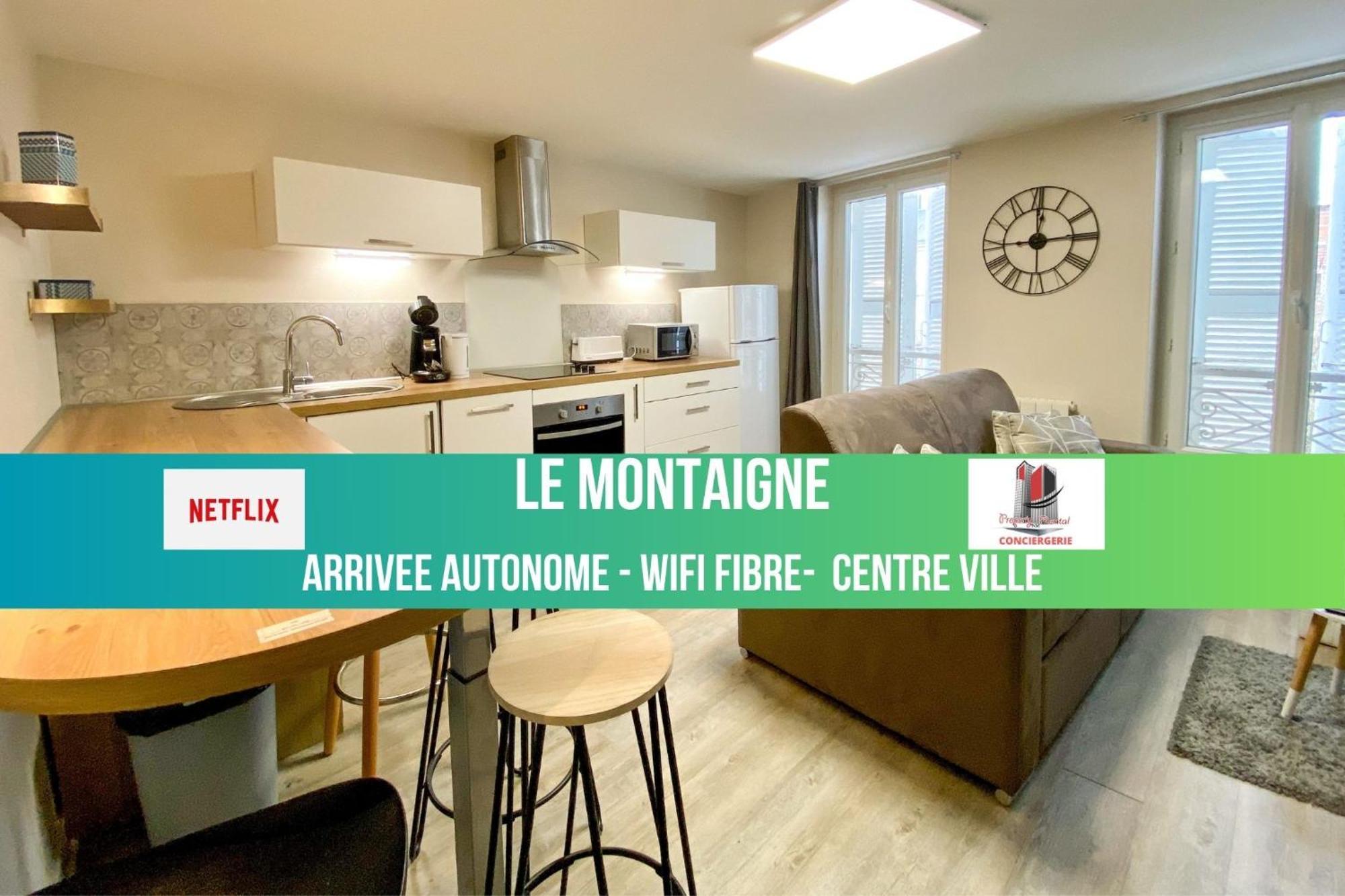 Le Montaigne - Wifi Fibre- Coeur Du Centre Ville-Property Rental Nm Périgueux Екстериор снимка