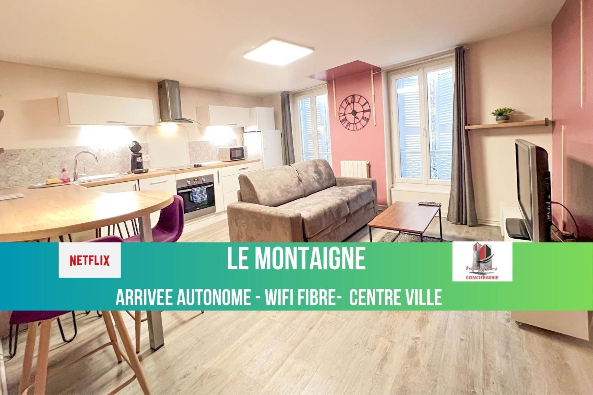 Le Montaigne - Wifi Fibre- Coeur Du Centre Ville-Property Rental Nm Périgueux Екстериор снимка